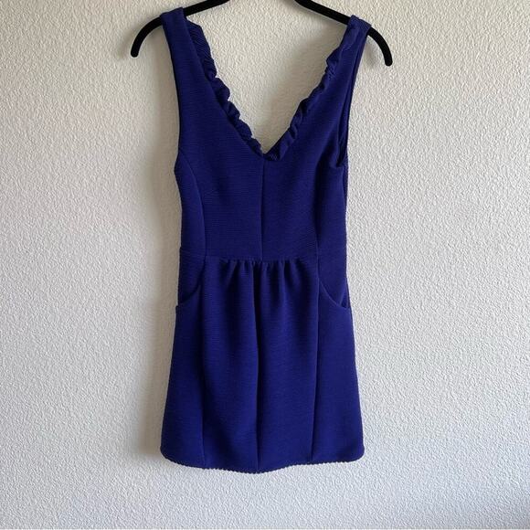 Anthro | Maeve Purple Ottoman Ribbed Sheath Dress - Picture 5 of 16
